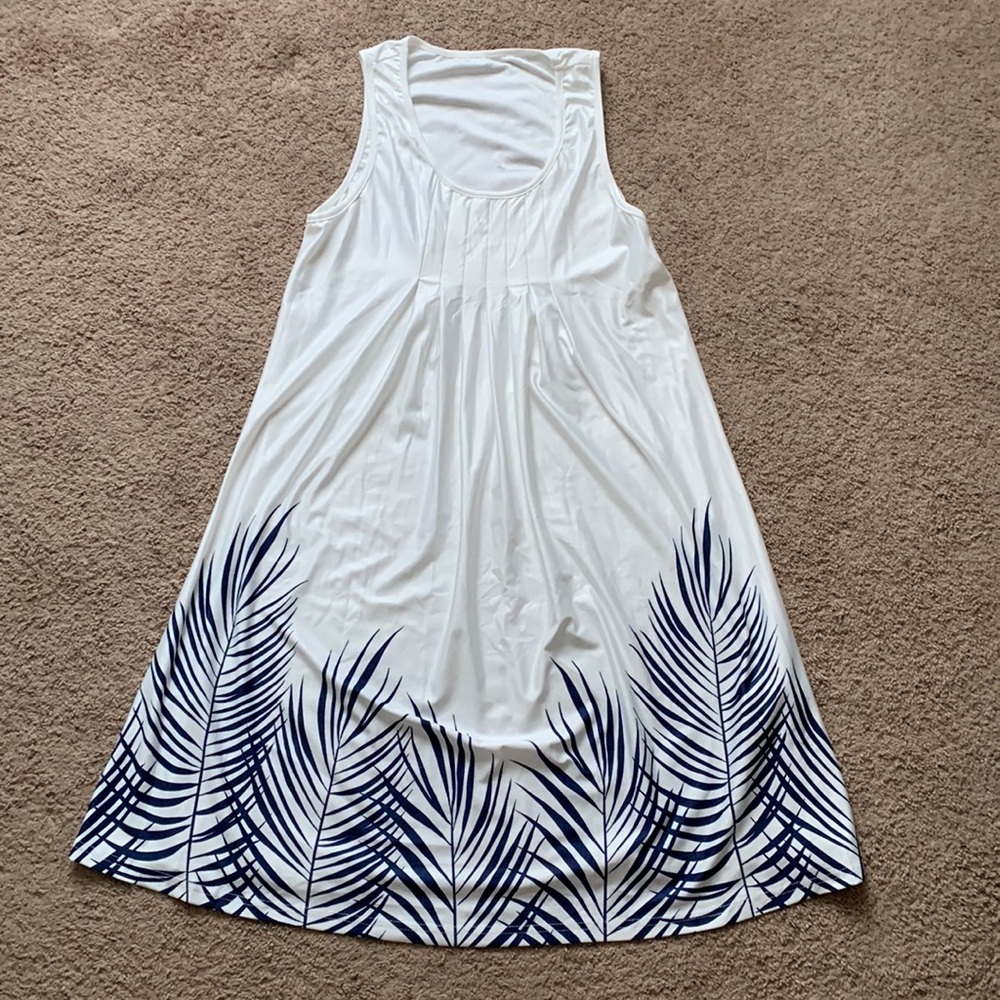 White Shein tank dress